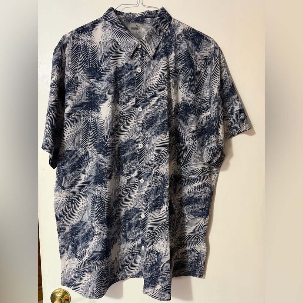Men's Puma Golf Palms Button Down XXL
